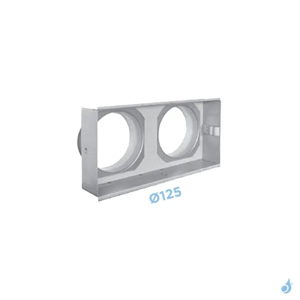 Boîtier De Raccordement Ø125 Ou Ø150 Sur Grille à Lamelles KEMP 350 X 200 Mm – Image 2