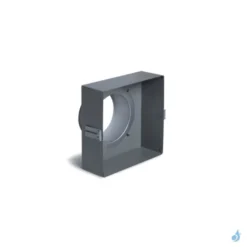 Boitier De Raccordement Simple Ø100 à Ø150 Pour Grille D'aération Carrée Blanche