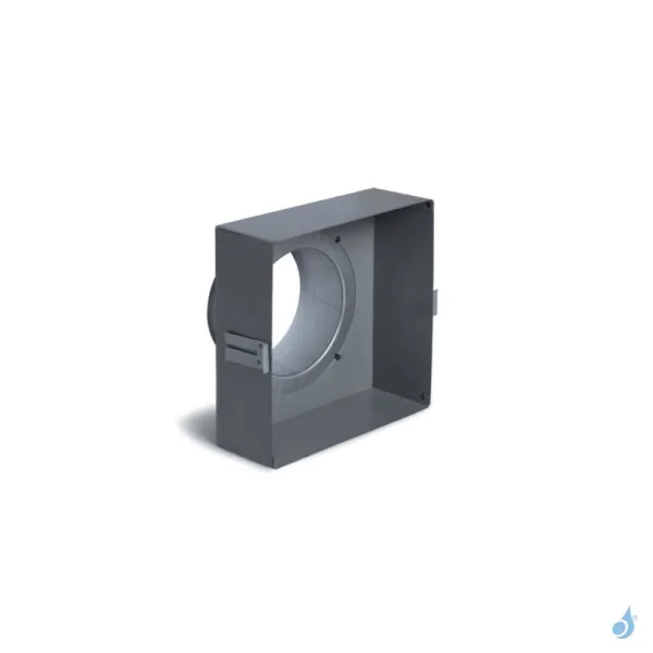 Boitier De Raccordement Simple Ø100 à Ø150 Pour Grille D'aération Carrée Blanche