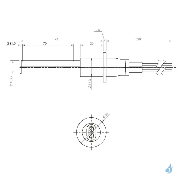 Bougie D'allumage Céramique MCZ 315W Longueur 96mm Réf : 41451308101 – Image 2