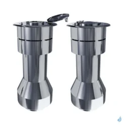 Chapeau Terminal Vertical Grand Modèle PGI Poujoulat TGVM Inox Ou Noir Ø80/130