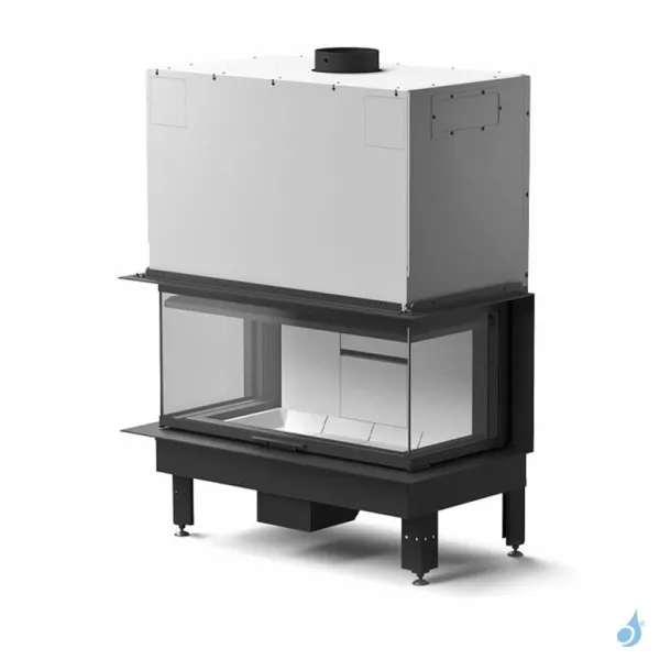 Cheminée à Bois à Trois Faces MCZ Plasma 95T Wood Puissance 13.2kW Sortie Fumée Supérieure Ø20 Cm