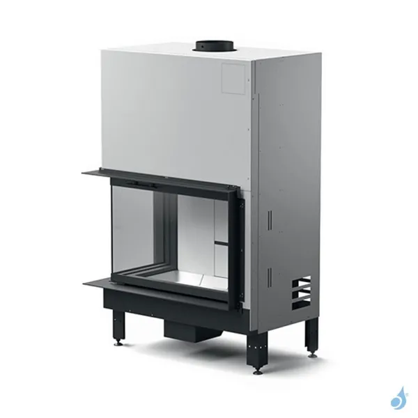 Cheminée à Bois D'angle MCZ Plasma 95 DX/SX Wood Puissance 14.8kW Sortie Fumée Supérieure Ø20 Cm