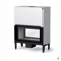 Cheminée à Bois Double Face MCZ Plasma B95 Wood Puissance 18.6kW Sortie Fumée Supérieure Ø20 Cm