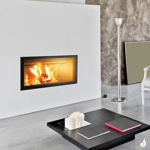 Cheminée à Bois EDILKAMIN Screen Evo 100 Puissance 14.6kW Sortie Fumée Supérieure – Image 3