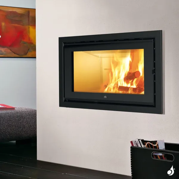 Cheminée à Bois EDILKAMIN Screen Evo 80/2 Puissance 10.4kW Sortie Fumée Supérieure – Image 3