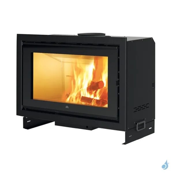 Cheminée à Bois EDILKAMIN Screen Evo 80/2 Puissance 10.4kW Sortie Fumée Supérieure