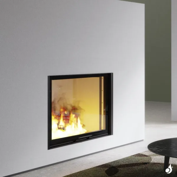 Cheminée à Bois EDILKAMIN Windo 90 Evo Puissance 17.5kW Sortie Fumée Supérieure Ø18 Cm – Image 3