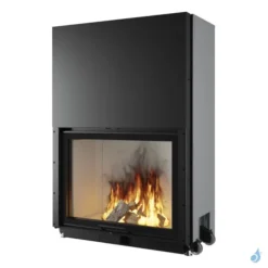 Cheminée à Bois EDILKAMIN Windo 90 Evo Puissance 17.5kW Sortie Fumée Supérieure Ø18 Cm