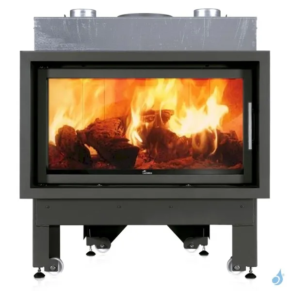 Cheminée à Bois Lacunza Inca 100 V Puissance 15.5kW Convection Naturelle Sortie Fumée Ø25 Cm