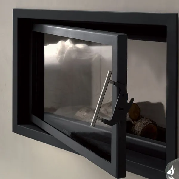 Cheminée à Bois Lacunza Inca 80 V Puissance 15.0kW Convection Naturelle Sortie Fumée Ø20 Cm – Image 4