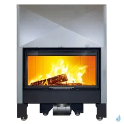 Cheminée à Bois Lacunza Itaca 100 Eco Puissance 13.0kW Convection Naturelle Sortie Fumée Ø20 Cm