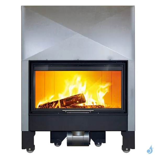 Cheminée à Bois Lacunza Itaca 100 Eco Puissance 13.0kW Convection Naturelle Sortie Fumée Ø20 Cm