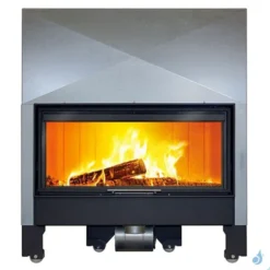 Cheminée à Bois Lacunza Itaca 120 Eco Puissance 14.0kW Convection Naturelle Sortie Fumée Ø20 Cm