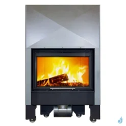 Cheminée à Bois Lacunza Itaca 80 Eco Puissance 12.0kW Convection Naturelle Sortie Fumée Ø20 Cm