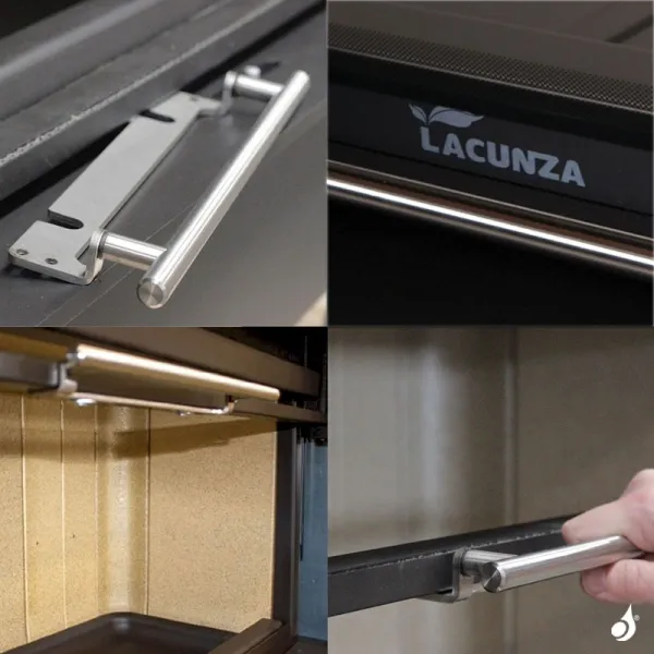 Cheminée à Bois Lacunza Itaca 80 Eco Puissance 12.0kW Convection Naturelle Sortie Fumée Ø20 Cm – Image 5