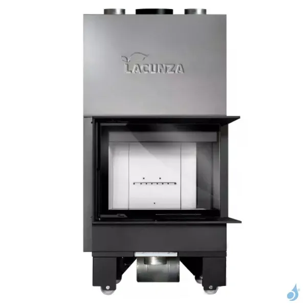 Cheminée à Bois Lacunza Izaro 60 CLI/CLD CV Puissance 9kW Avec Ventilateur Sortie Fumée Ø15 Cm – Image 2