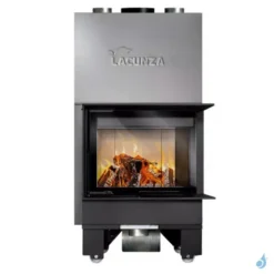 Cheminée à Bois Lacunza Izaro 60 CLI/CLD Puissance 9kW Convection Naturelle Sortie Fumée Ø15 Cm