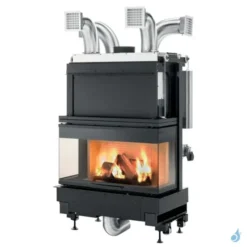 Cheminée à Bois Palazzetti Ecomonoblocco WT 16:9 3D Puissance 12.5kW A+