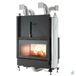 Cheminée à Bois Palazzetti Ecomonoblocco WT 16:9 Bifacciale Puissance 13.5kW A+
