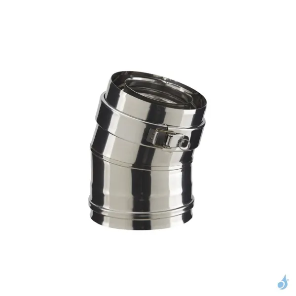 Coude 15° PGI Poujoulat Ø80/130 Ou Ø100/150