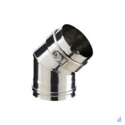 Coude à Secteur 45° Poujoulat Inox 316 Ø100/130/150 Mm