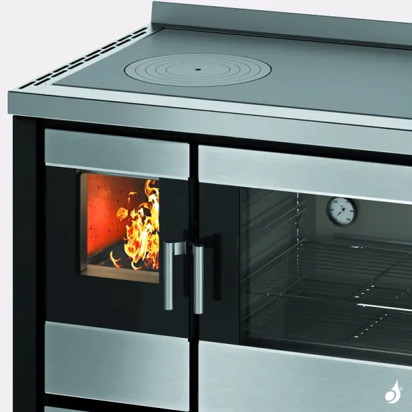Cuisinière à Bois CADEL Kook 90 4.0 Puissance 7.5kW Sortie Fumée Postérieure Ou Supérieure – Image 3