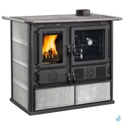 Cuisinière à Bois La Nordica Rosa 5.0 VST Petra Puissance 8.8kW Sortie Fumée Supérieure Droite