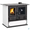 Cuisinière à Bois La Nordica Rosa 5.0 VST Steel Puissance 8.8kW Sortie Fumée Supérieure Droite