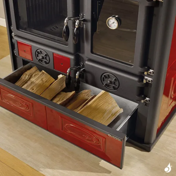 Cuisinière à Bois La Nordica Rosa Reverse VST Puissance 8.2kW Sortie Fumée Supérieure Droite – Image 4