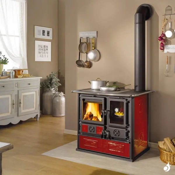 Cuisinière à Bois La Nordica Rosa Reverse VST Puissance 8.2kW Sortie Fumée Supérieure Droite – Image 6