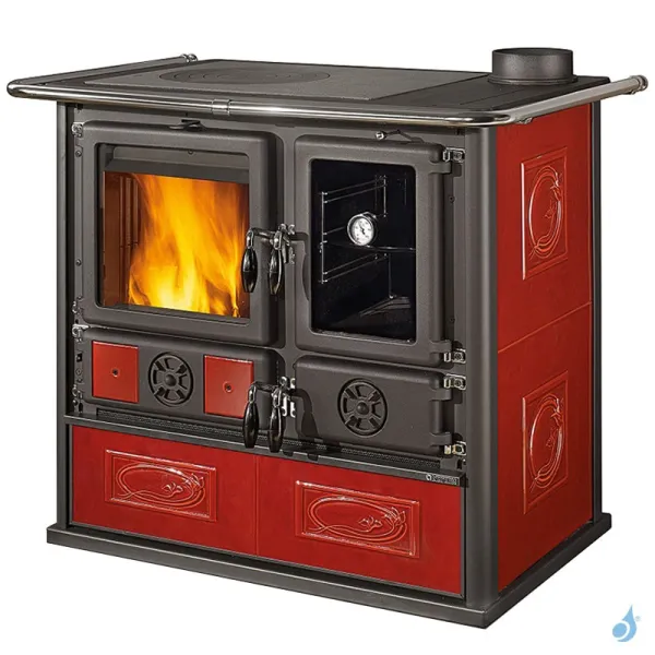 Cuisinière à Bois La Nordica Rosa Reverse VST Puissance 8.2kW Sortie Fumée Supérieure Droite