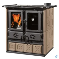 Cuisinière à Bois La Nordica Rosetta 5.0 VST Maiolica Puissance 7.9kW Sortie Fumée Supérieure Droite