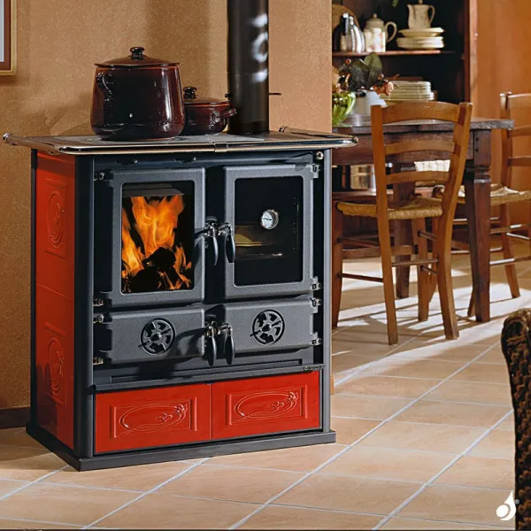 Cuisinière à Bois La Nordica Rosetta 5.0 VST Puissance 7.9kW Sortie Fumée Supérieure Droite – Image 4