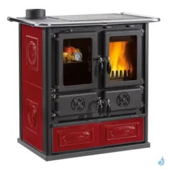 Cuisinière à Bois La Nordica Rosetta Sinistra 5.0 VST Puissance 7.9kW Sortie Fumée Supérieure Gauche