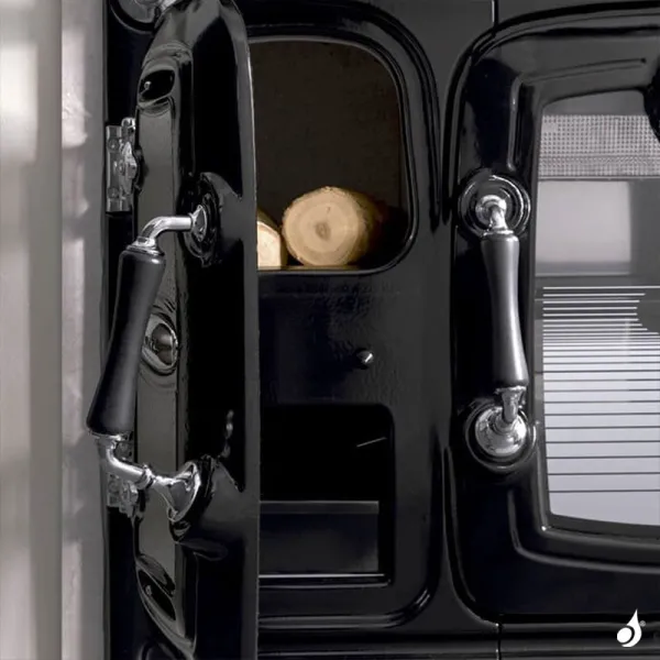 Cuisinière à Bois Lacunza Clásica 7T SHSup Puissance 11kW Top En Fonte Sortie Fumée Supérieure Ø15 Cm – Image 3