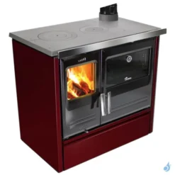 Cuisinière à Bois Lacunza Etna 7T SHSup Top En Fonte Puissance 9kW Sortie Fumée Supérieure Ø15 Cm