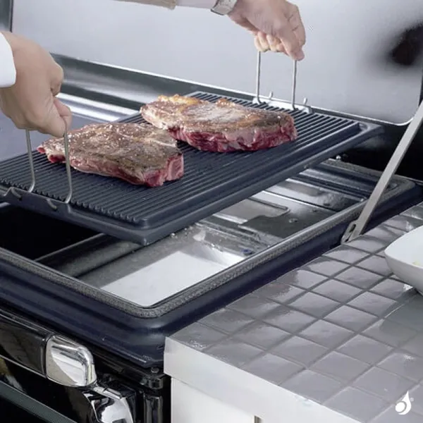 Cuisinière à Bois Lacunza Vulcano 7T EE Puissance 10kW Top En Fonte Sortie Fumée Supérieure Ou Postérieure Ø15 Cm – Image 6