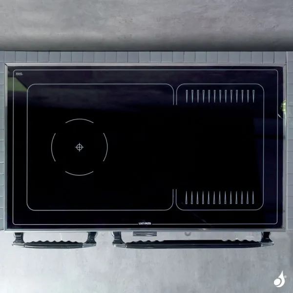 Cuisinière à Bois Lacunza Vulcano 7T SV Puissance 10kW Top En Vitrocéramique Sortie Fumée Postérieure Ø15 Cm – Image 5