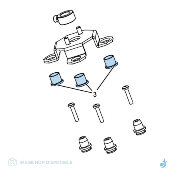 Douilles (3 Pcs) Pour Poêles à Granulés MCZ Réf : 41201800700 – Image 2