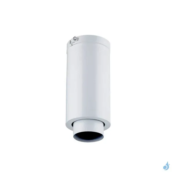 Élément Droit De Finition EDP 100 TZ Poujoulat Hauteur 45 Cm Raccordement Ø80 Ou Ø100