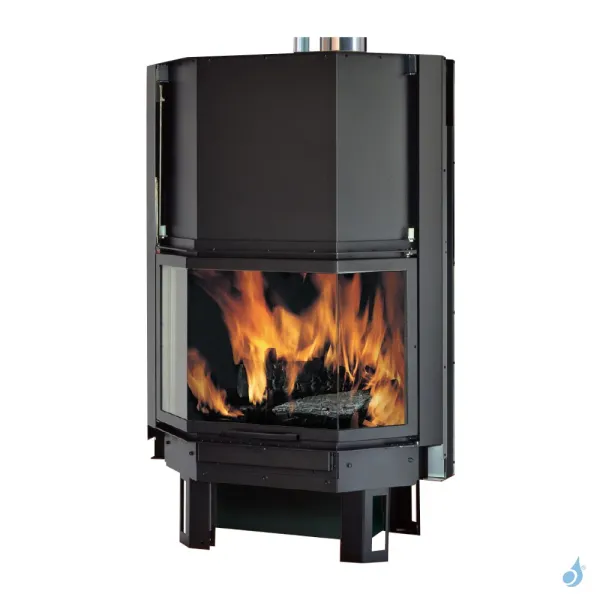 Foyer à Bois Canalisable EK63 Firek 3 Puissance 15.2kW Sortie Ø 20cm