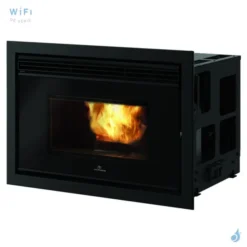 Foyer à Granulés Canalisable EDILKAMIN Pellkamin 12 Evo Puissance 12.7kW Sortie Fumée Supérieure Ø8 Cm