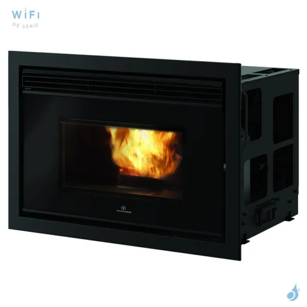 Foyer à Granulés Canalisable EDILKAMIN Pellkamin 12 Evo Puissance 12.7kW Sortie Fumée Supérieure Ø8 Cm