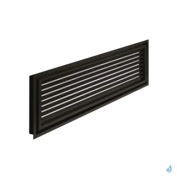 Grille à Lamelles Pour Coffrage KEMP AIR+ Blanc Ou Noir 90 X 25 Cm