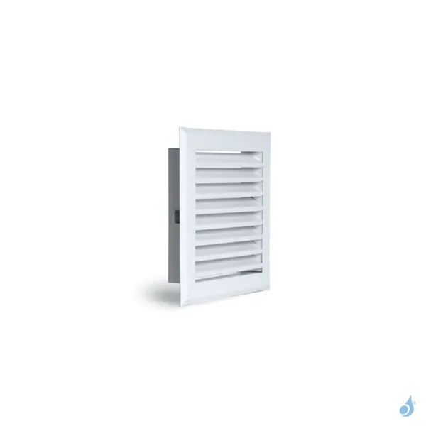 Grille Carrée à Lamelles KEMP Blanc Ou Noir 200 X 200 Mm