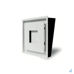 Grille D'aération Carrée KEMP MPR Blanc Ou Noir 250 X 250 Mm