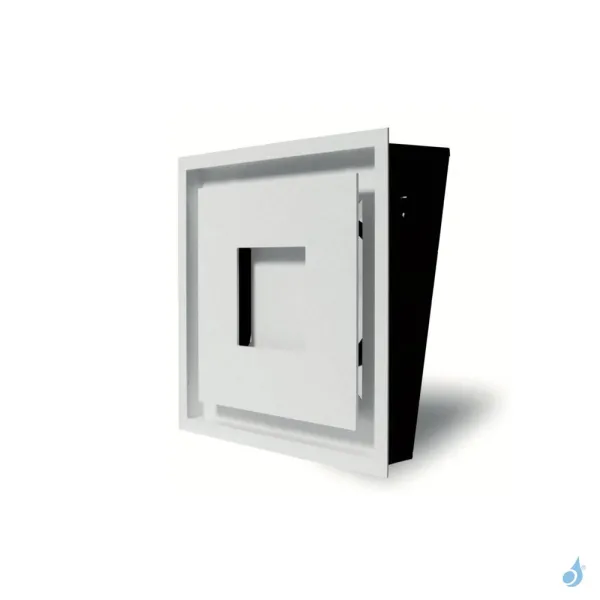 Grille D'aération Carrée KEMP MPR Blanc Ou Noir 250 X 250 Mm