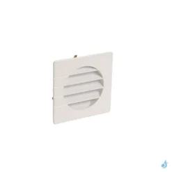 Grille D'aération Extérieure Clipsable PVC Sable Ou Blanc Ø80 à Ø125 Mm