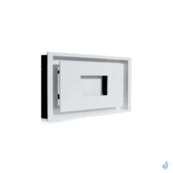 Grille D'aération Rectangle KEMP MPR Blanc 500 X 250 Mm